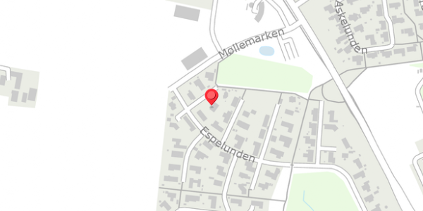 Trafikstøjkort på Espelunden 9, 8300 Odder