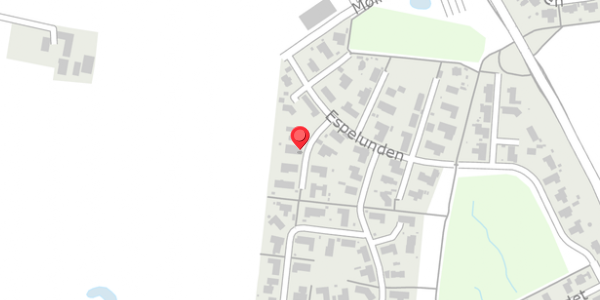 Trafikstøjkort på Espelunden 10, 8300 Odder