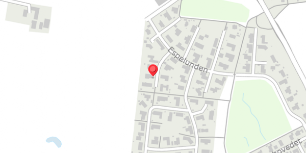 Trafikstøjkort på Espelunden 12, 8300 Odder