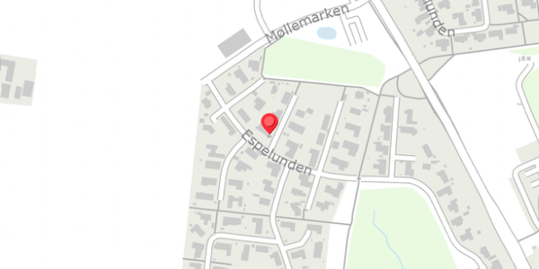 Trafikstøjkort på Espelunden 13, 8300 Odder
