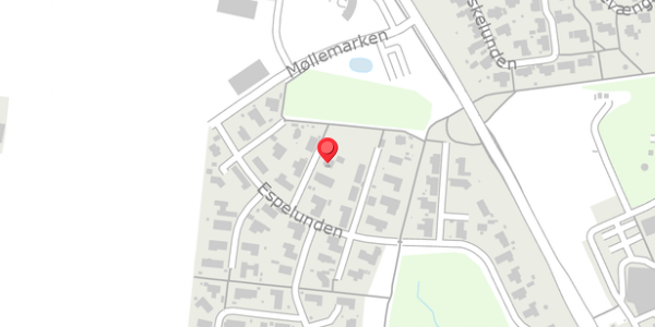 Trafikstøjkort på Espelunden 19, 8300 Odder