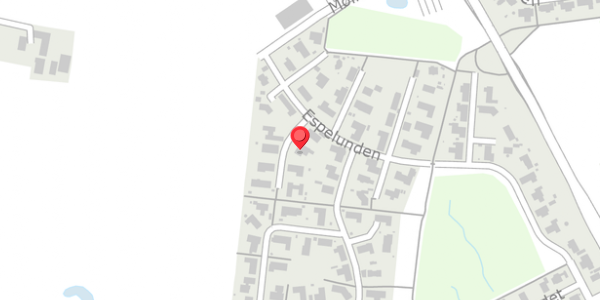 Trafikstøjkort på Espelunden 20, 8300 Odder