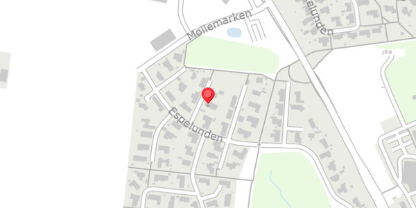 Trafikstøjkort på Espelunden 21, 8300 Odder