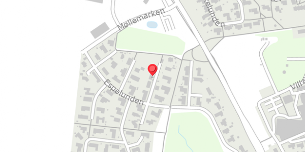 Trafikstøjkort på Espelunden 29, 8300 Odder