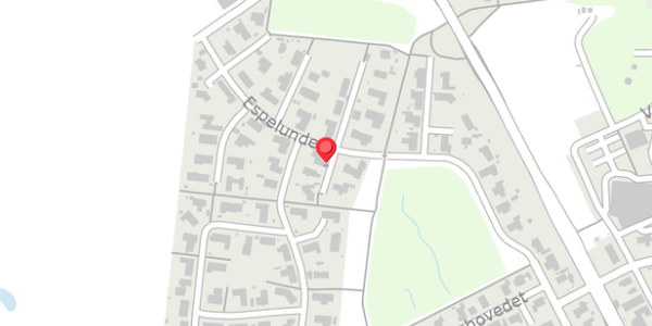 Trafikstøjkort på Espelunden 30, 8300 Odder