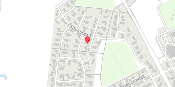 Trafikstøjkort på Espelunden 32, 8300 Odder