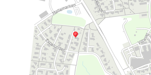 Trafikstøjkort på Espelunden 37, 8300 Odder