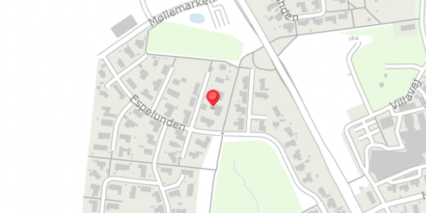 Trafikstøjkort på Espelunden 39, 8300 Odder