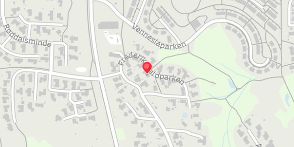 Trafikstøjkort på Frederikshaldparken 14, 8300 Odder