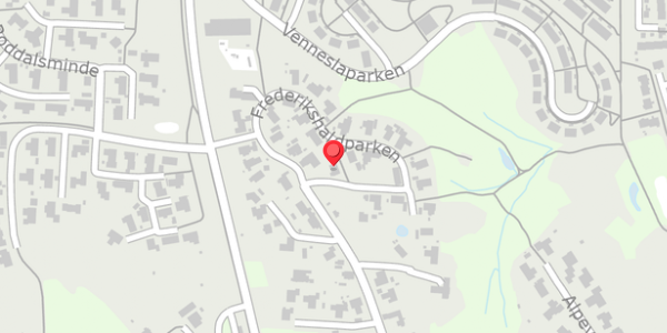 Trafikstøjkort på Frederikshaldparken 16, 8300 Odder