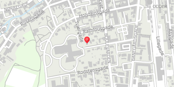 Trafikstøjkort på Gersdorffsgade 22, 8300 Odder