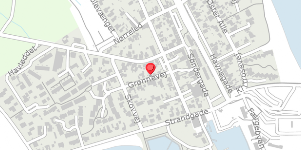 Trafikstøjkort på Grønnevej 10, . , 8300 Odder