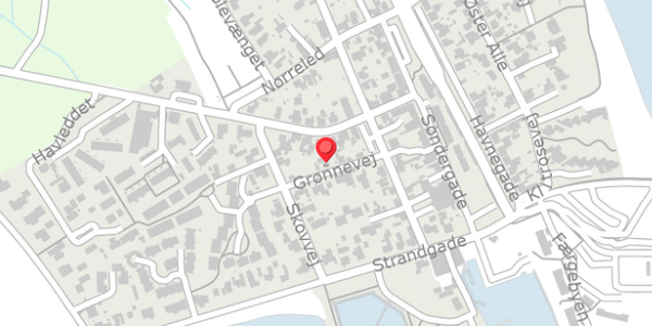 Trafikstøjkort på Grønnevej 12, . , 8300 Odder