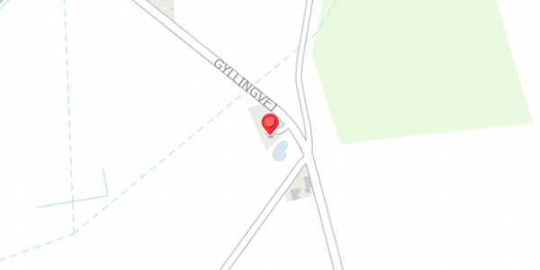 Trafikstøjkort på Gyllingvej 16, 8300 Odder