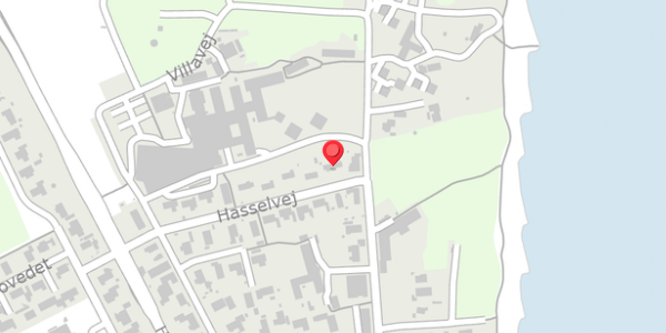 Trafikstøjkort på Hasselvej 2, 8300 Odder