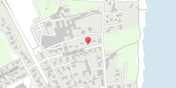 Trafikstøjkort på Hasselvej 4, 8300 Odder