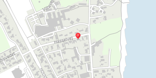 Trafikstøjkort på Hasselvej 5, 8300 Odder