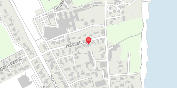 Trafikstøjkort på Hasselvej 7, 8300 Odder