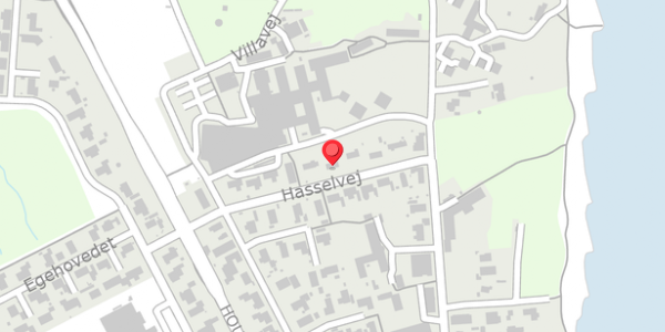 Trafikstøjkort på Hasselvej 8, 8300 Odder