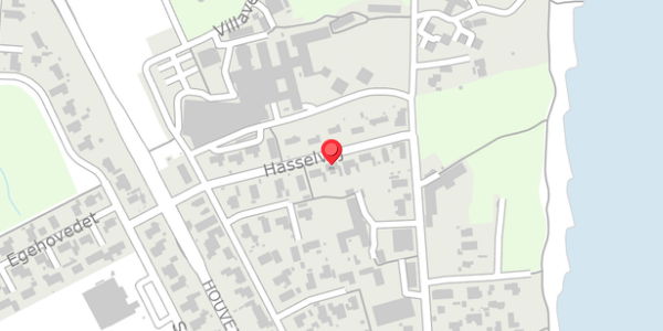 Trafikstøjkort på Hasselvej 9, 8300 Odder
