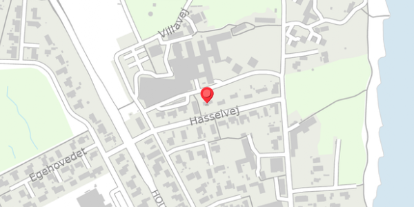 Trafikstøjkort på Hasselvej 10, 8300 Odder