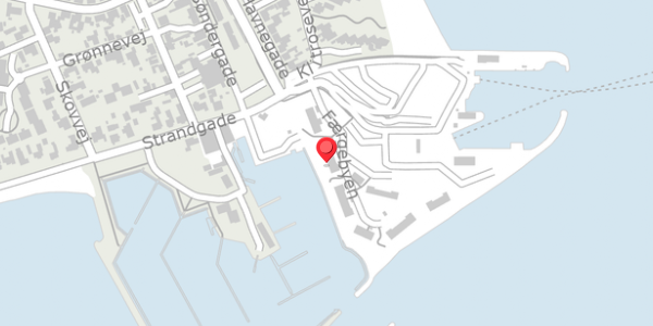 Trafikstøjkort på Havnegade 2B, 8300 Odder