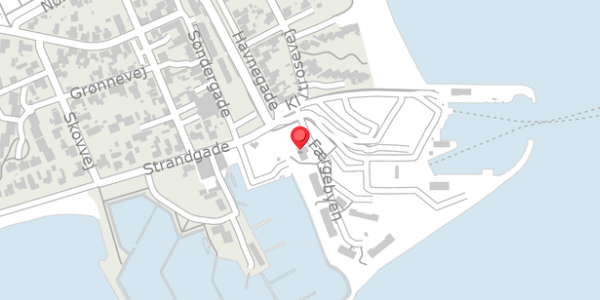 Trafikstøjkort på Havnegade 2D, 8300 Odder