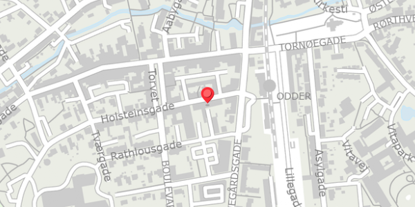 Trafikstøjkort på Holsteinsgade 7, 2. th, 8300 Odder