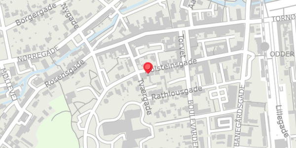 Trafikstøjkort på Holsteinsgade 29A, 8300 Odder