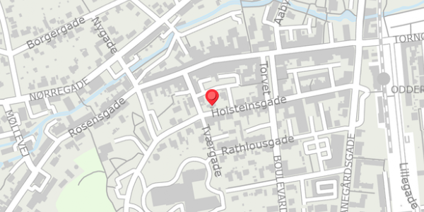 Trafikstøjkort på Holsteinsgade 30, 8300 Odder