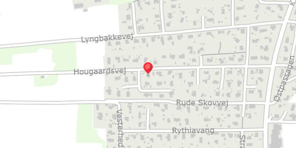 Trafikstøjkort på Hougaardsvej 25, 8300 Odder