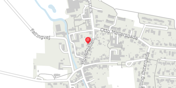 Trafikstøjkort på Hovedgaden 9, 8300 Odder