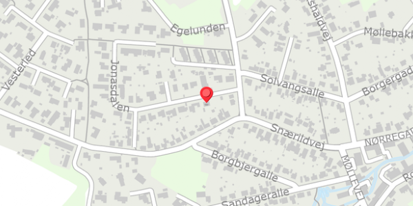 Trafikstøjkort på Jonasdalen 7, 8300 Odder