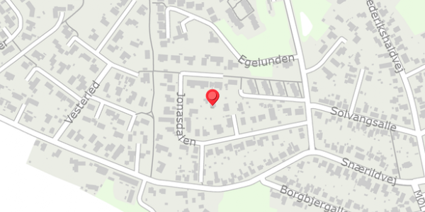 Trafikstøjkort på Jonasdalen 16, 8300 Odder