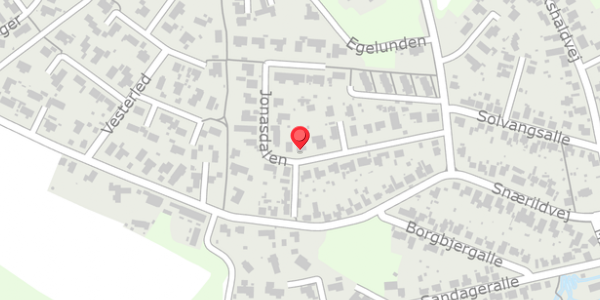 Trafikstøjkort på Jonasdalen 18, 8300 Odder