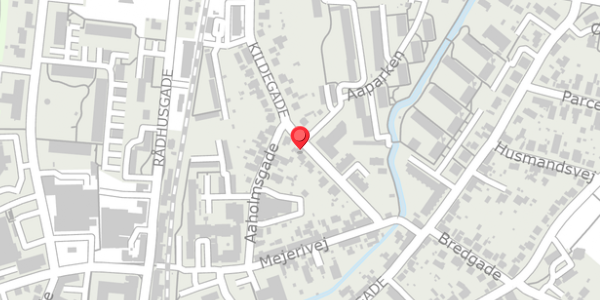 Trafikstøjkort på Kildegade 9B, 8300 Odder
