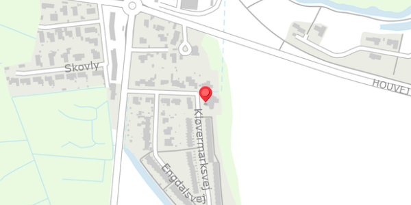 Trafikstøjkort på Kløvermarksvej 1, 8300 Odder