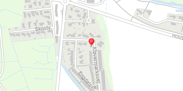 Trafikstøjkort på Kløvermarksvej 2, 8300 Odder
