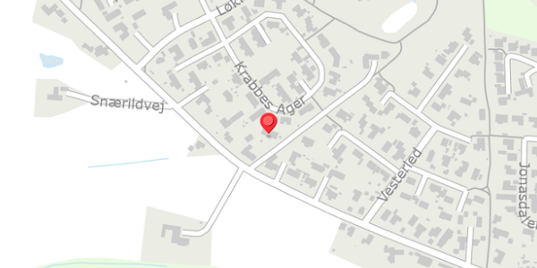 Trafikstøjkort på Krabbes Ager 24, 8300 Odder