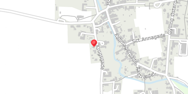 Trafikstøjkort på Krogsgade 8, 8300 Odder