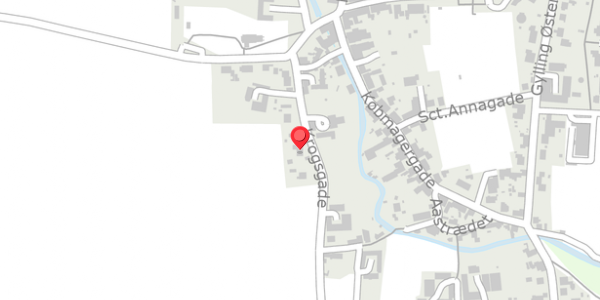 Trafikstøjkort på Krogsgade 8B, 8300 Odder