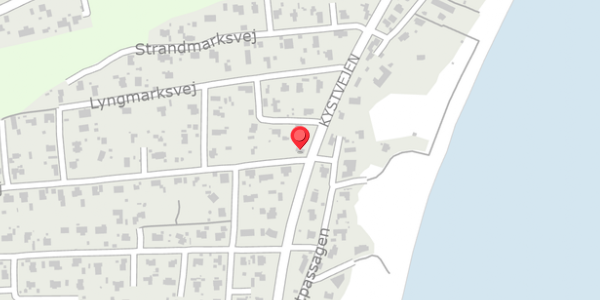 Trafikstøjkort på Kystvejen 135, 8300 Odder