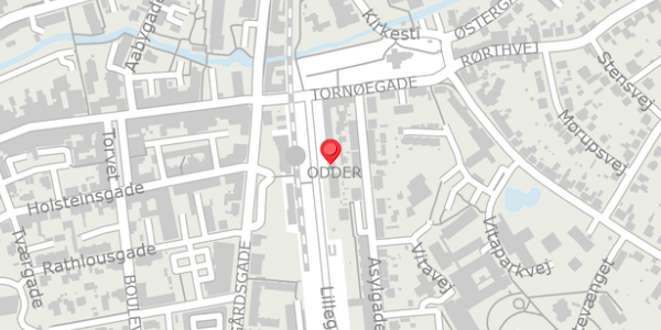 Trafikstøjkort på Lillegade 9, st. th, 8300 Odder