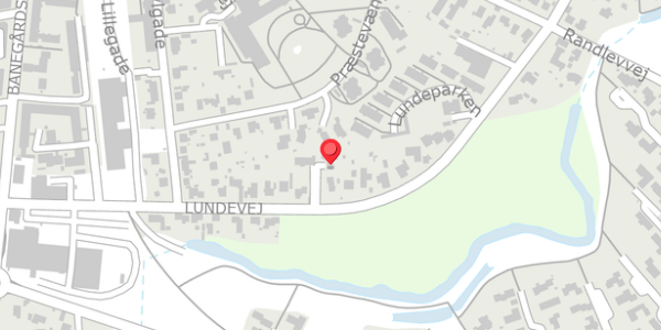 Trafikstøjkort på Lundevej 21A, 8300 Odder