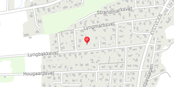 Trafikstøjkort på Lyngbakkevej 26, 8300 Odder