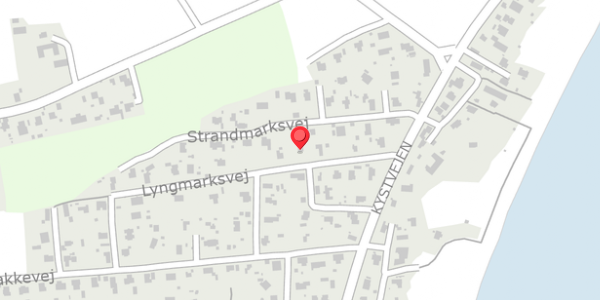 Trafikstøjkort på Lyngmarksvej 8, 8300 Odder