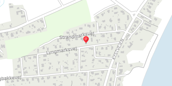 Trafikstøjkort på Lyngmarksvej 10, 8300 Odder
