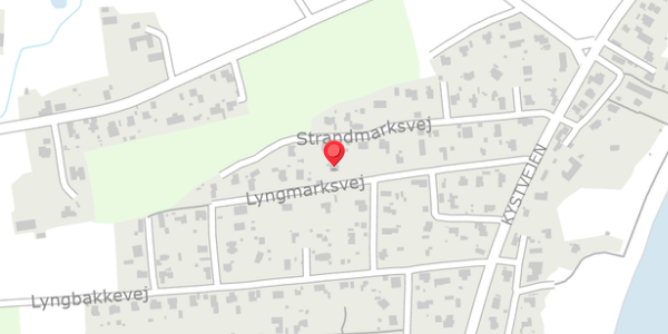 Trafikstøjkort på Lyngmarksvej 16, 8300 Odder