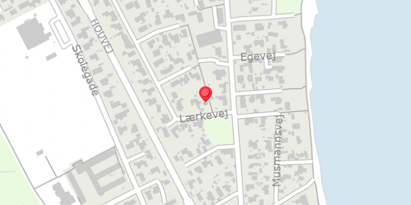Trafikstøjkort på Lærkevej 2A, 8300 Odder
