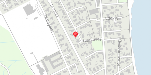 Trafikstøjkort på Lærkevej 11, 8300 Odder